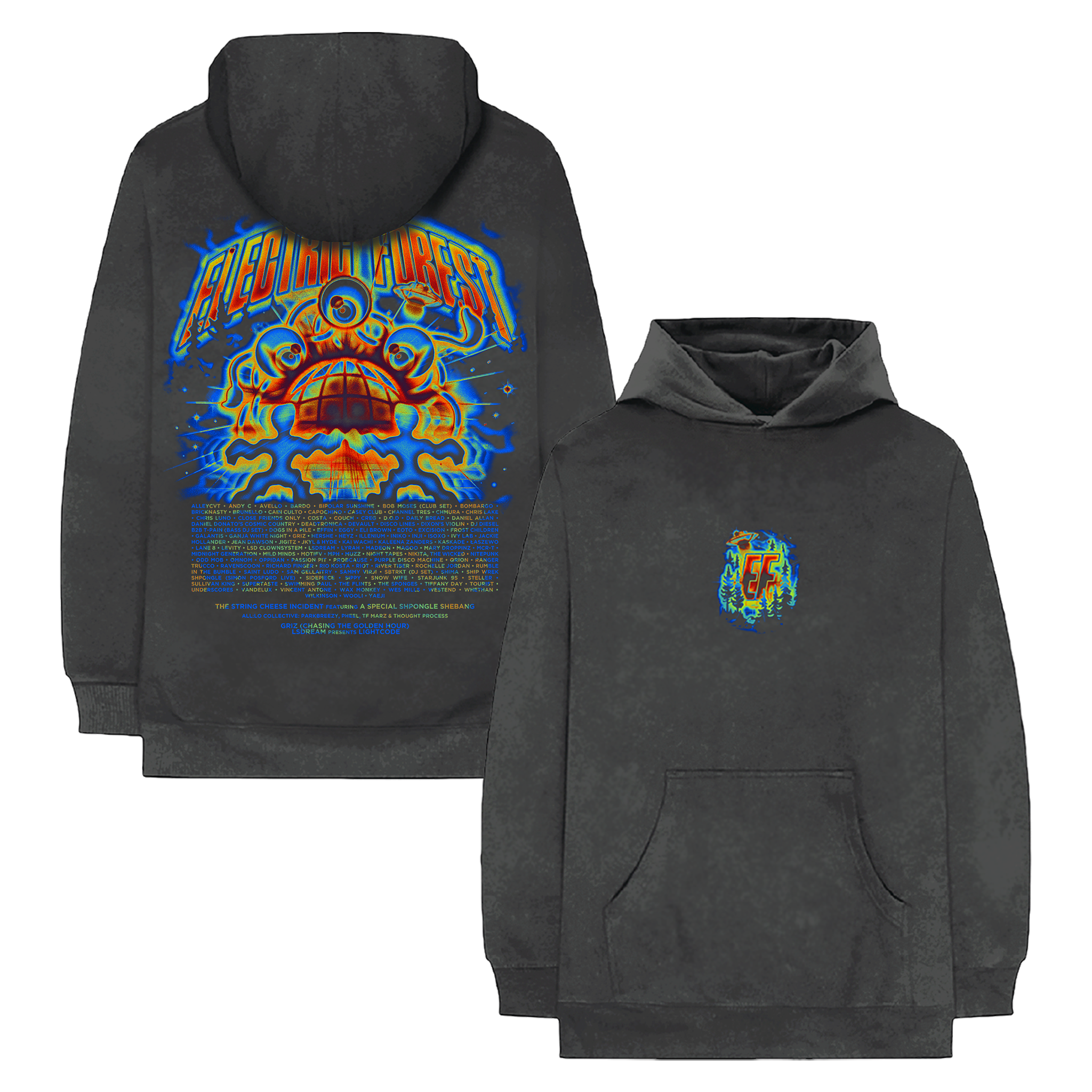 Heat Seeker 2026 Lineup Hoodie – Electric Forest Shop