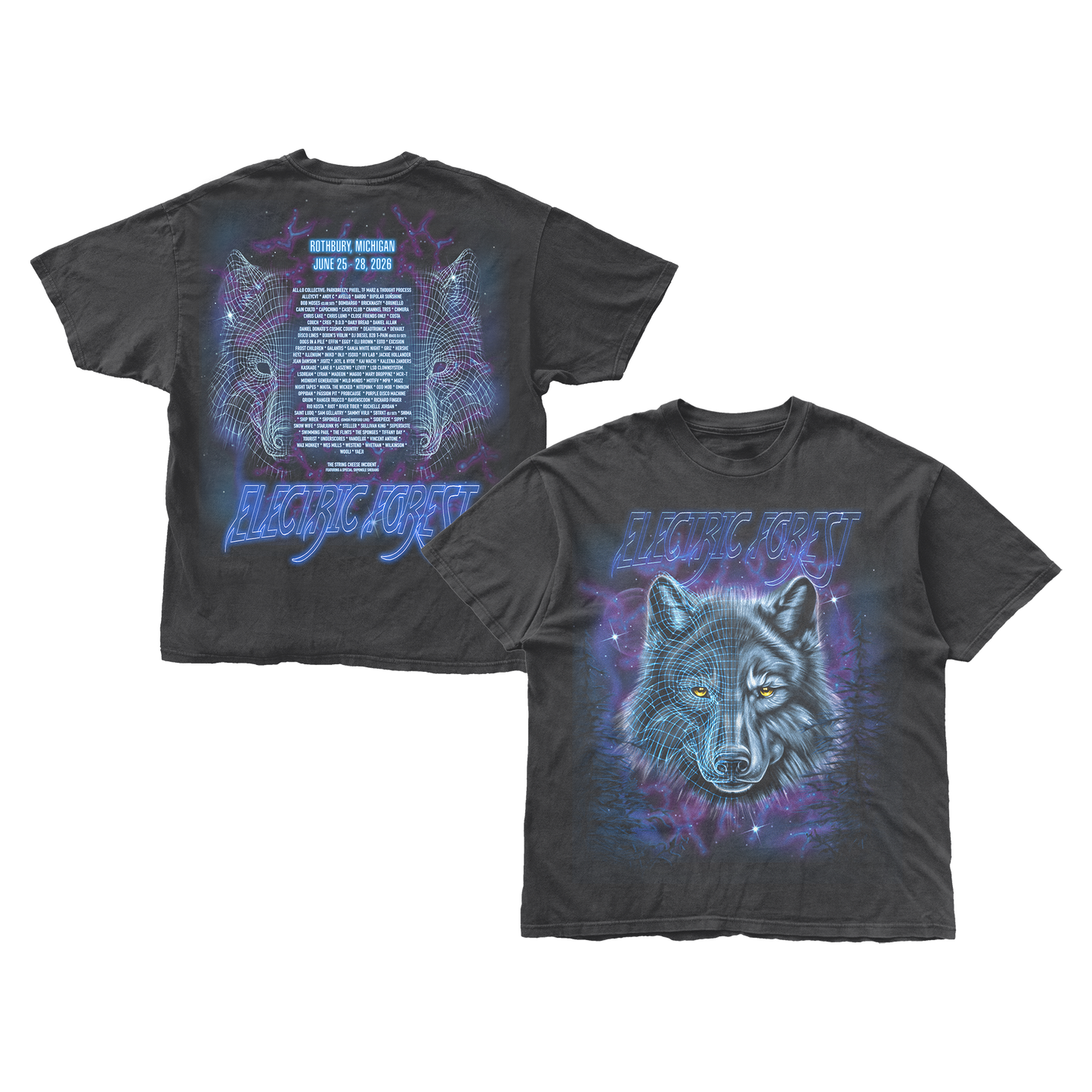 Blue Wolf 2026 Lineup Tee